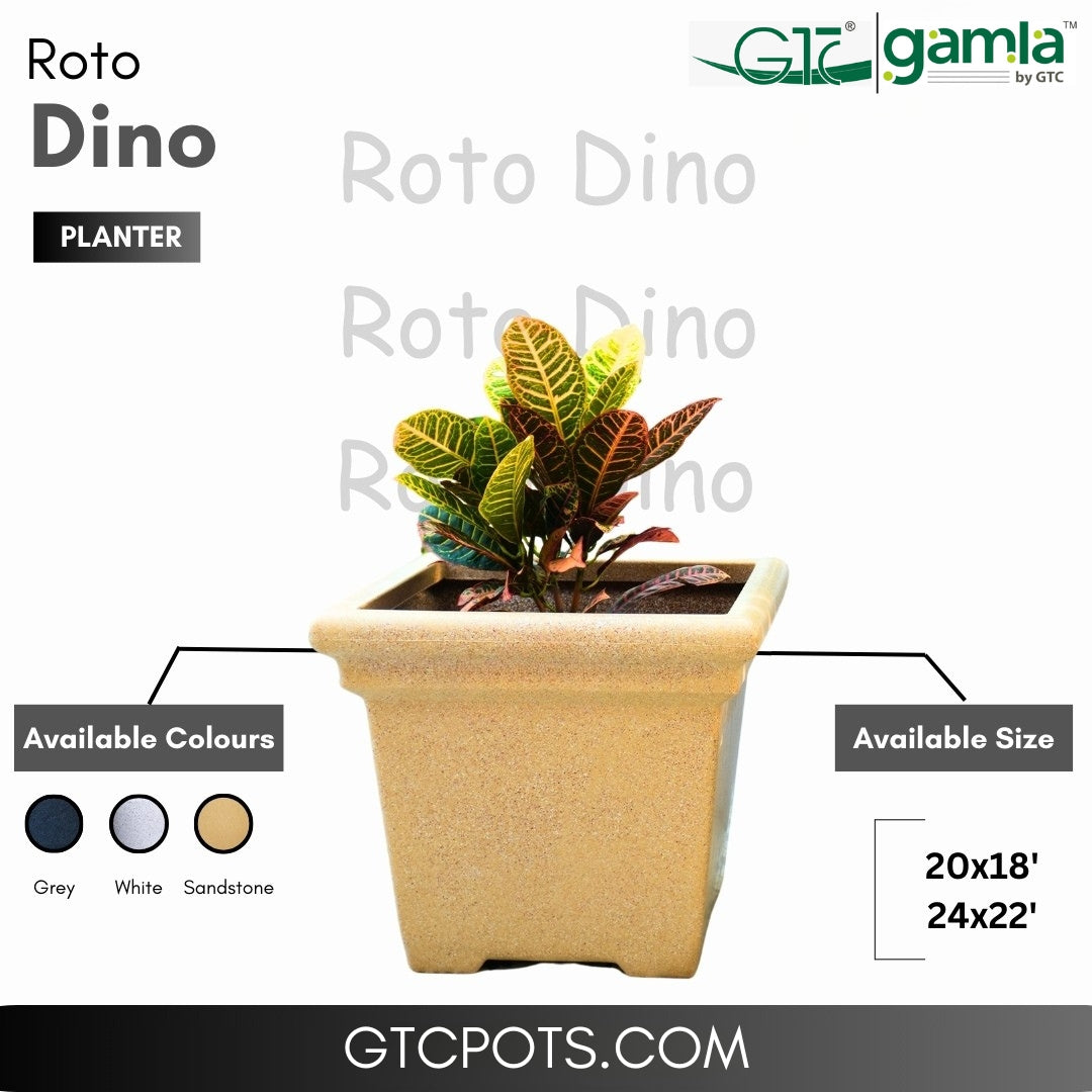 Dino Planter Roto Moulding Suitable for Home, Gardens, Hotels and Resorts